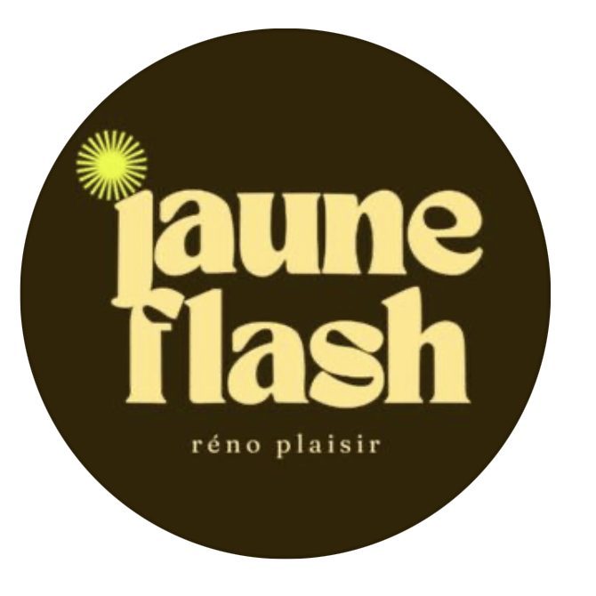 Logo Jaune Flash brun